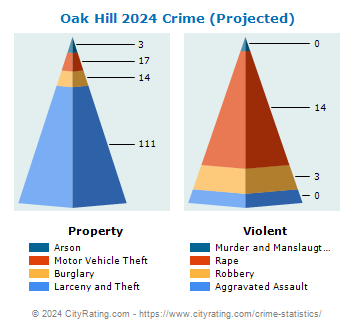 Oak Hill Crime 2024